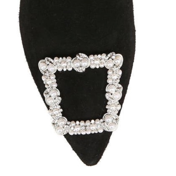 Sam Edelman Stunning Ulissa Luster Imitation Pearl Pointed Toe Bootie Size 5.5 - Picture 7 of 15